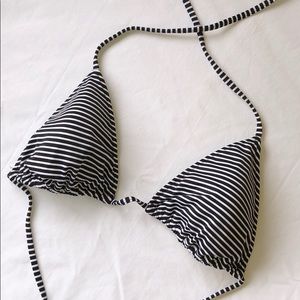 Black and white bikini top